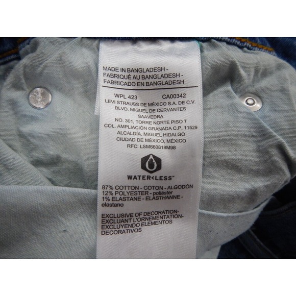 Denizen Levi's‎ Jeans Men's 34x30 (Fits 32x28) Blue Straight Leg Mid-Rise - Picture 4 of 10